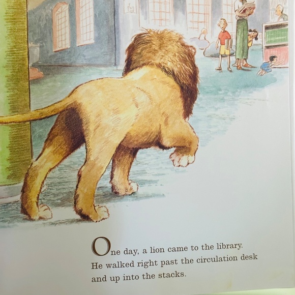 Autographed Edition Library Lion Michelle Knudsen Hardcover Picture Book - Picture 8 of 16